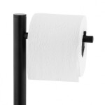 Erga Westa, držák WC papíru se zásobníkem na toaletní papír, černá matná, ERG-YKA-P.WESTA-BLK