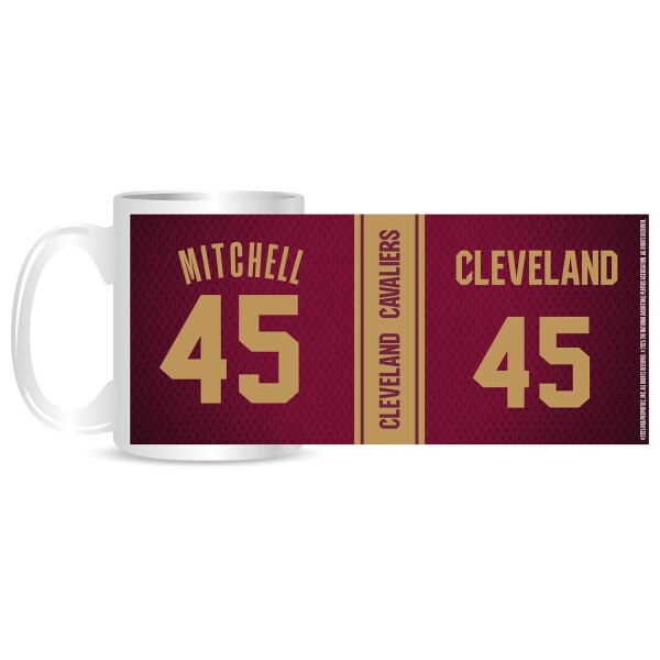 Hrnek Cleveland Cavaliers NBA Donovan Mitchell #45 (330 ml)
