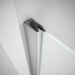 FORTE - Sprchové dveře DECO N2B - Barva rámu - Bílá, Rozměr A - 90, Výplň - Millerighe bezpečnostní sklo - 6 mm BDE453293S04