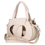 Stylová koženková kabelka do ruky LB Gerta, béžová