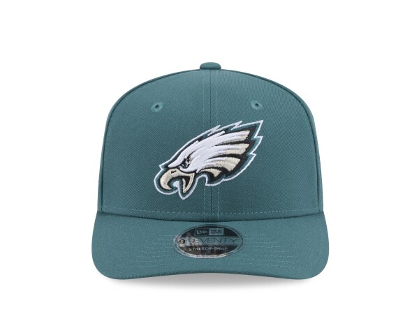 New Era Pánská kšiltovka Philadelphia Eagles NFL 9SEVENTY Stretch Snap Performance tmavě zelená