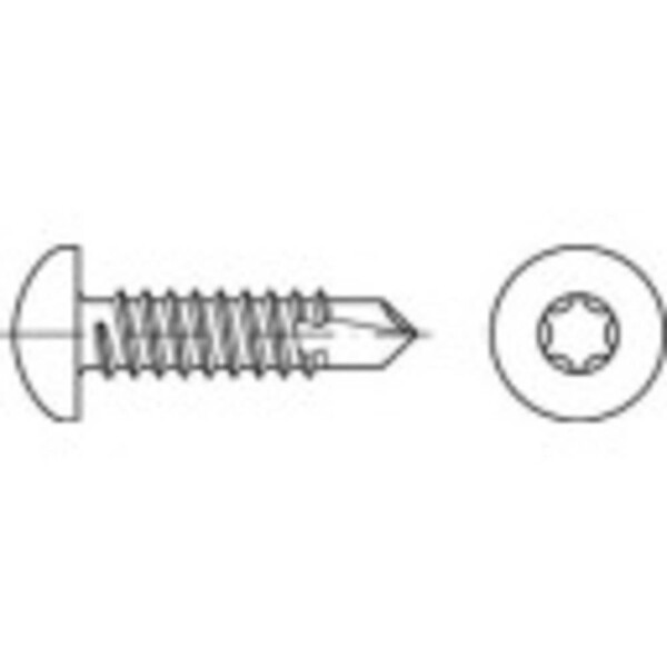 TOOLCRAFT 145060 čočkové šrouby do plechu 2.2 mm 9.5 mm křížová drážka Philips DIN 7981 ocel galvanizováno zinkem 2000 k