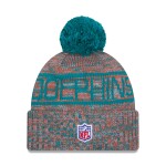 New Era Pánská zimní čepice Miami Dolphins NFL 2025 Sideline Sport Knit