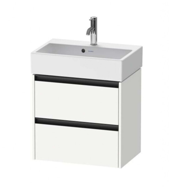 DURAVIT - Ketho.2 Umyvadlová skříňka 55x58x39 cm, 2 zásuvky, matná bílá K25273018180000