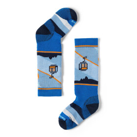 Dětské merino ponožky SMARTWOOL Kids' Wintersport Full Cushion Gondola G, Laguna Blue velikost: 26-28 (S)