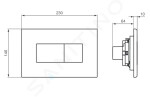 IDEAL STANDARD - Solea Ovládací tlačítko splachování Solea P2, bílá R0110AC