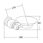 MEXEN - Estela mýdlenka černá 7011539-70