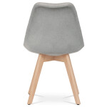 Židle jídelní, lanýžová látka, nohy bukové dřevo