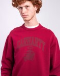 Carhartt WIP Faded Pond Corps Sweatshirt Marsala heavy stone wash L
