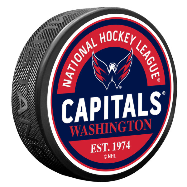 Mustang Puk Washington Capitals NHL Block Textured Puck