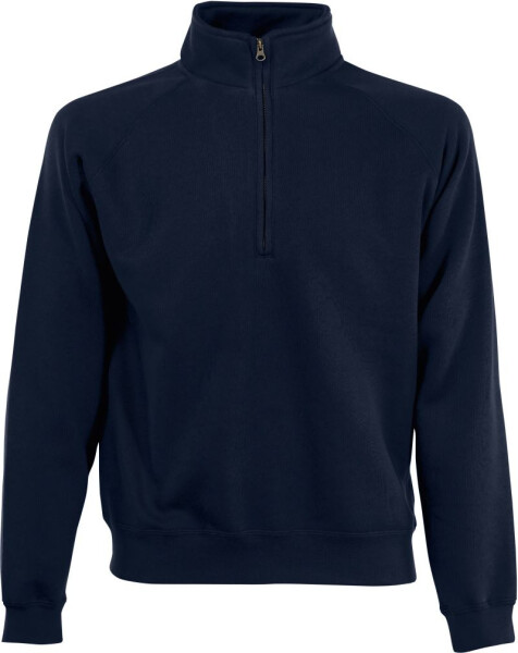 Fruit of the Loom Classic Zip-Neck Sweat Mikina s 1/4 zipem 16.2114 deep navy XXL