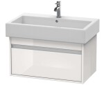 DURAVIT - Ketho Umyvadlová skříňka 41x75x44 cm, 1 zásuvka, lesklá bílá KT668702222