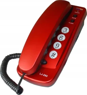 Dartel LJ-260 bordó / Telefon / Pevná linka (LJ260CZERWONY)