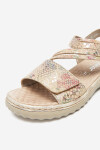 Sandály Rieker 60464-90 Přírodní kůže (useň) - Semiš