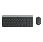 Logitech Slim Wireless Combo MK470 US černá / bezdrátová sada klávesnice a myši / US verze (920-009204)