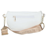 Stylová dámská koženková kabelka Ada, bílo-zlatá