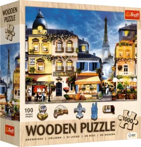 TREFL Dřevěné puzzle Francouzská ulička
