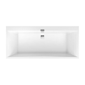 VILLEROY & BOCH - Squaro Edge 12 Vana 180x80x45 cm, Quaryl, bílá UBQ180SQE2DV-01