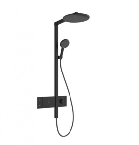 HANSGROHE - Raindance Alive S Sprchový set s termostatem, průměr 30 cm, 3 proudy, EcoSmart, matná černá 24583670