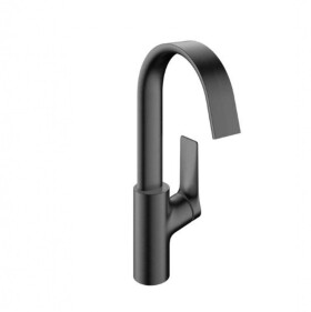 HANSGROHE - Vivenis Umyvadlová baterie s výpustí a otočným výtokem, EcoSmart, kartáčovaný černý chrom 75030340