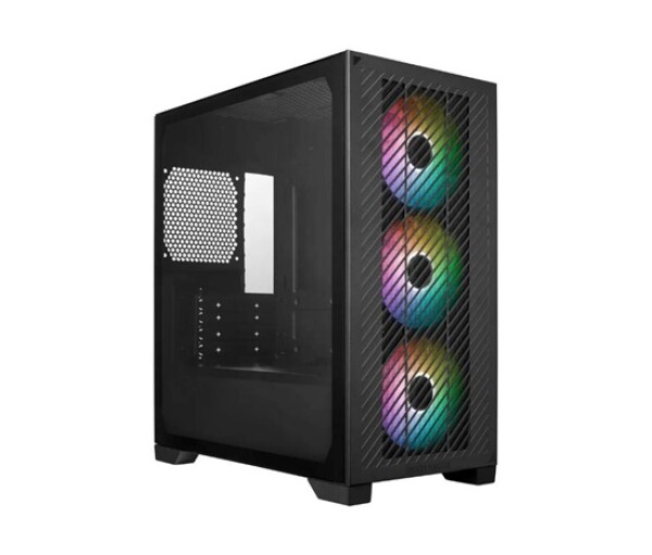Cooler Master case Elite 301, mATX, Průhledná bočnice, 3x 120mm ARGB Fan, Černá EDF_1566396