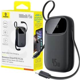 Baseus EnerFill FC31 10000 mAh černá / Powerbanka / 45W (6932172695828)