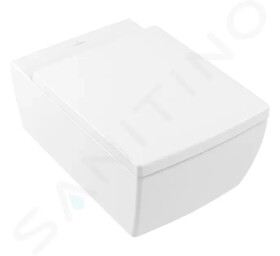 VILLEROY & BOCH - Memento 2.0 Závěsné WC, zadní odpad, DirectFlush, CeramicPlus, Stone White 4633R0RW