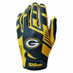 Dětské rukavice Green Bay Packers NFL Wilson Youth Stretch-Fit Receivers