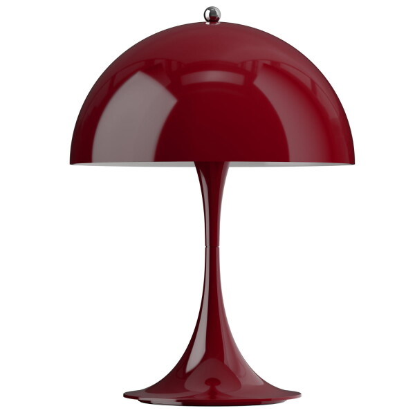 Louis Poulsen Přenosná lampa Panthella 250 Opaque Burgundy, červená barva