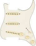 Fender Pre-Wired Stratocaster Pickguard, Custom '69 SSS - White