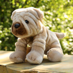 Plyšový pes šarpej 30 cm, ECO-FRIENDLY