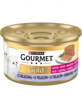 Purina GOURMET GOLD paštika telecí 85 g / Paštika pro kočky (8445291514522)