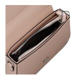 Stylová dámská koženková crossbody kabelka Gizela, růžová