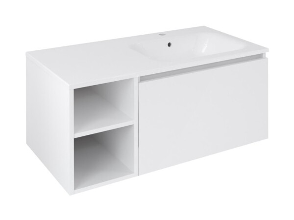 SAPHO - LOREA skříňka 100x46x51,5cm (30P+70cm), pravá, bílá mat LE070-3131-R-11
