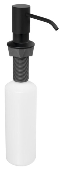 SAPHO - Zápustný dávkovač mýdla, kulatý, černá mat SP023B