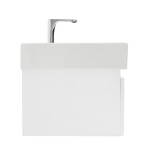 Koupelnová skříňka s baterií a umyvadlem SAT Evolution 1 58x30x44,8 cm bílá mat SATEVO60WMU2BA SATEVO60WMU2BA