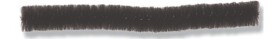 Heyda Plyšový drát 10 ks 8 mm 50 cm černý