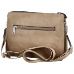Stylová dámská koženková crossbody kabelka Angie, béžová