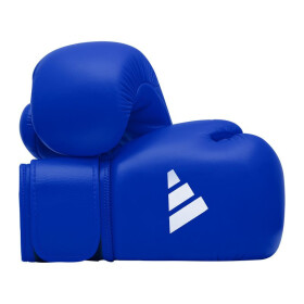Turnajové boxerské rukavice adidas schválené IBA v modré barvě 10 oz