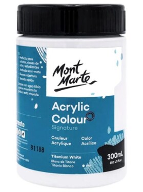 Mont Marte Akrylová barva 300 ml běloba titanová