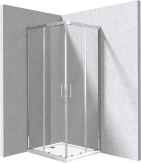 DEANTE - Funkia Evo obdélníkový sprchový kout s vaničkou, obdélníkový, 80x90 cm KYCP0089P