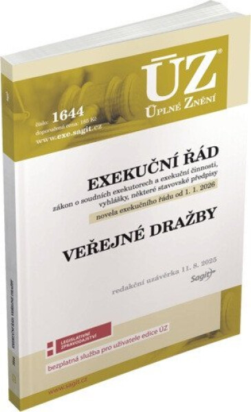 ÚZ 1644 Exekuční řád, veřejné dražby