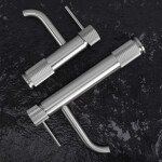 REA - Umyvadlová baterie Lungo Stripe Brush Nickel Low REA-B8052