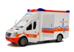 Mamido Záchranná sanitka s nosítky, světly a zvuky bílá