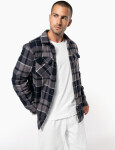 Kariban K 579 Flanelová košile s sherpa fleecovou podšívkou 20.K579 red/navy XXL