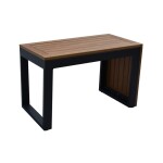 Zahradní set šedý textilen, hliník, šedá barva, polywood světle hnědá barva