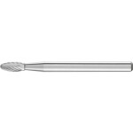 PFERD 21214183 frézovací kolík tvrdokov Špičatý kužel Délka 41 mm Vnější Ø 3 mm Pracovní délka 11 mm Ø hřídele 3 mm 1 ks