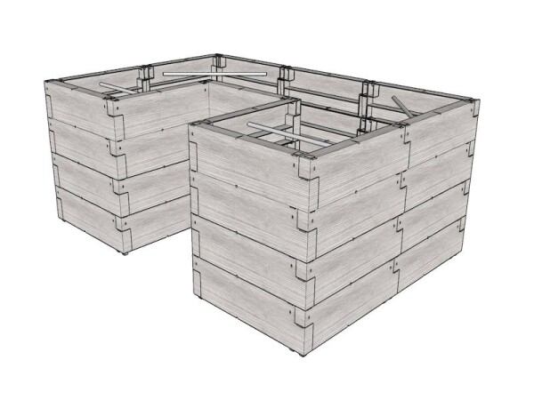 Vyvýšený záhon – Juwel Timber Ergoline U