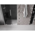 MEXEN/S - Velar L posuvné sprchové dveře 90, grafit, bílá 871-090-003-41-20