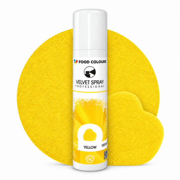 Sametový sprej Food Colours Yellow (100 ml)